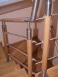  Balustrada dbowa + elementy ze stali nierdzewnej, schody db 